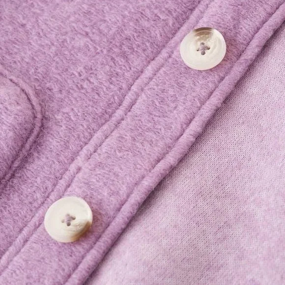 Roots Button-Front Spring Shacket - Picture 2 of 2